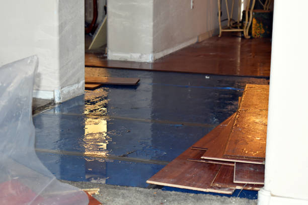 Professional Flood Damage Restoration technician working in Hanover, OH